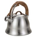 Czajnik stalowy z gwizdkiem na gaz indukcję 3L satynowy MAESTRO MR-1320-W
