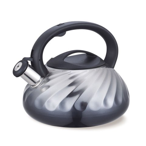 Czajnik stalowy z gwizdkiem na gaz indukcję 3L szary MAESTRO MR-1321-GREY