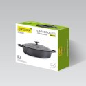 Garnek niski płaski z pokrywką 28cm 4.0L czarny MAESTRO MR-4528-S