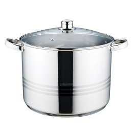 Garnek stalowy z pokrywką na indukcję gaz (16L S/N) MAESTRO MR-3517-16