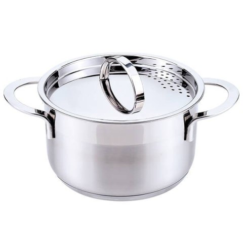 Garnek stalowy z pokrywką na indukcję gaz 16cm 1.5L MAESTRO MR-3511-16