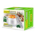 Garnek stalowy z pokrywką na indukcję gaz 16cm 2.1L MAESTRO MR-3512-16