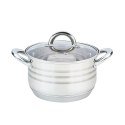 Garnek stalowy z pokrywką na indukcję gaz 16cm 2.1L MAESTRO MR-3513-16