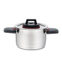 Garnek stalowy z pokrywką na indukcję gaz 18cm 2.3L MAESTRO MR-3530-18