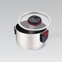 Garnek stalowy z pokrywką na indukcję gaz 18cm 2.3L MAESTRO MR-3530-18