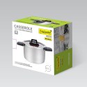 Garnek stalowy z pokrywką na indukcję gaz 20cm 3.2L MAESTRO MR-3530-20