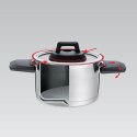 Garnek stalowy z pokrywką na indukcję gaz 22cm 4.2L MAESTRO MR-3530-22