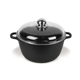 Garnek z pokrywką szklaną 24cm 4.0L MAESTRO MR-4624C