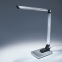 Lampka biurkowa nocna LED na biurko regulacja jasności dotykowa srebrna TIROSS TS-2240