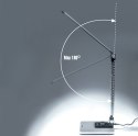 Lampka biurkowa nocna LED na biurko regulacja jasności dotykowa srebrna TIROSS TS-2240