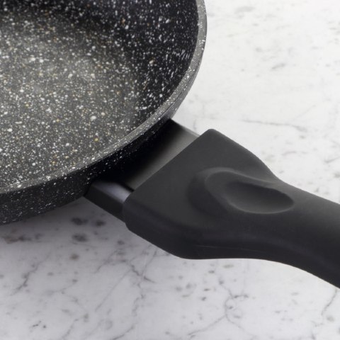 Patelnia marmurowa z pokrywką 24cm na gaz INDUKCJA nieprzywierająca TIROSS TS-1254P