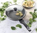 Patelnia marmurowa z pokrywką 26cm na gaz INDUKCJA nieprzywierająca TIROSS TS-1255P