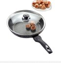 Patelnia marmurowa z pokrywką 26cm na gaz INDUKCJA nieprzywierająca TIROSS TS-1255P