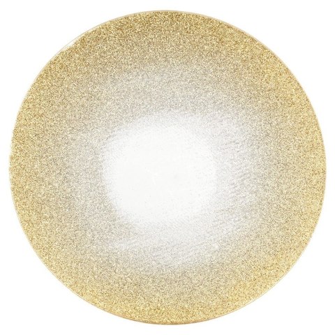 Podstawka pod kompozycje dekoracyjne świece szklana lustrzana brokatowa 15cm VILDE 568085