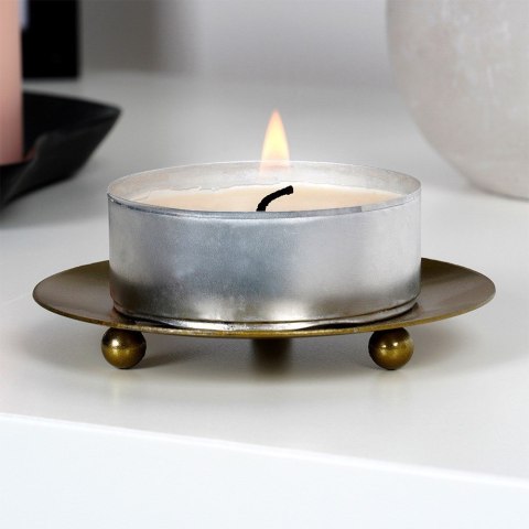 Podstawka pod świece świeczki metalowa złota 8.5cm VILDE 568101