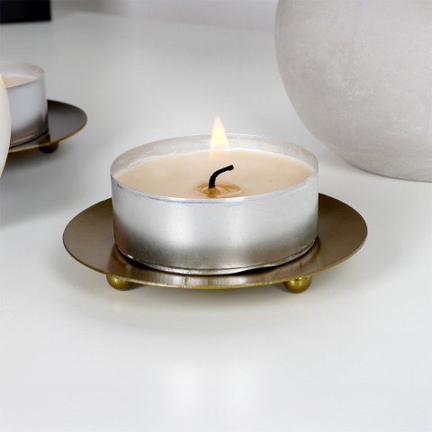 Podstawka pod świece świeczki metalowa złota 8.5cm VILDE 568101