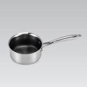 Profesjonalny rondel stalowy z pokrywką indukcja gaz 16cm 1.6L MAESTRO MR-3504-16S