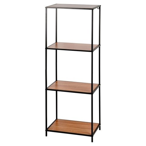 Regał metalowy czarny 46x30x130cm TRENDS4YOU 568100