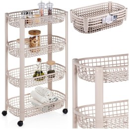 Regał na kółkach 4-poziomowy 46.5x26x79cm EXCELLENT HOUSEWARE 568120