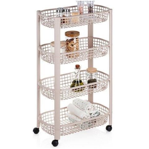 Regał na kółkach 4-poziomowy 46.5x26x79cm EXCELLENT HOUSEWARE 568120