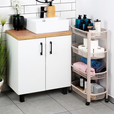 Regał na kółkach 4-poziomowy 46.5x26x79cm EXCELLENT HOUSEWARE 568120