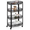 Regał na kółkach 4-poziomowy 46.5x26x79cm EXCELLENT HOUSEWARE 568121