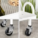 Regał na kółkach metalowy biały 3-poziomowy 44x31.5x78.5cm STORAGE SOLUTIONS 568114