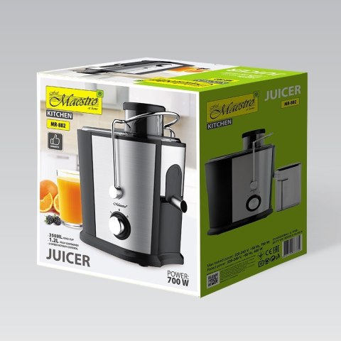 Sokowirówka do warzyw i owoców 700W srebrna MAESTRO MR-802