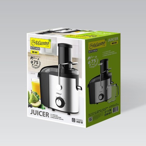 Sokowirówka do warzyw i owoców mocna 900W srebrna MAESTRO MR-805