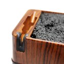 Stojak na noże kuchenne z ostrzałką do noży organizer blok czarny BRUNBESTE BB-3765