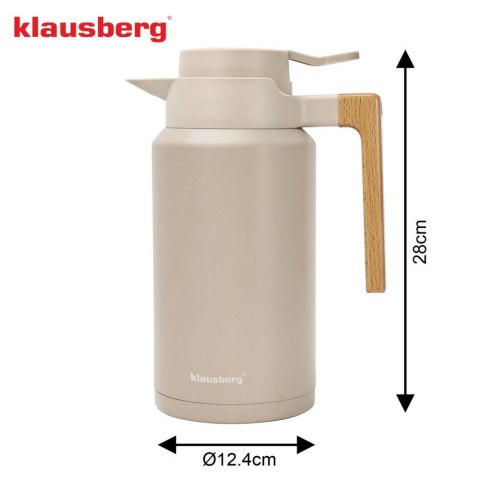 Termos konferencyjny, 2.0L, nierdzewna 304, BPA-Free, beżowy, KLAUSBERG KB-9014