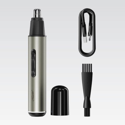 Trymer do brody i włosów na głowie w nosie uszach zestaw trymerów 2w1 USB C MAESTRO MR-666
