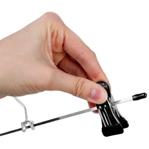 Wieszak na spodnie metalowy z klipsami 3 sztuki STORAGE SOLUTIONS 566022