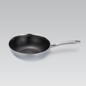 Wok patelnia głęboka 3-warstwowa NON-STICK plaster miodu indukcja 30cm MAESTRO MR-1224-30