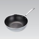 Wok patelnia głęboka 3-warstwowa NON-STICK plaster miodu indukcja 30cm MAESTRO MR-1224-30