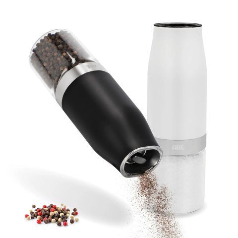 Zestaw 2 młynków elektrycznych do soli i pieprzu, śred. 6 x 18,5 cm