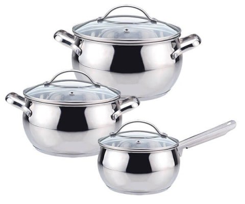 Zestaw garnków garnki komplet 6-ele 1.5L / 4L / 5L MAESTRO MR-3501-6L