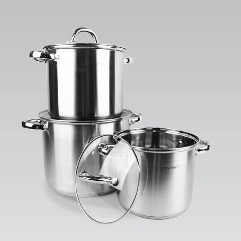 Zestaw garnków garnki komplet 6-ele 3.5L / 4.5L / 8L MAESTRO MR-2023