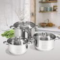 Zestaw garnków garnki komplet 6-ele 3L / 4L / 5L MAESTRO MR-2020-6XL