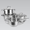 Zestaw garnków garnki komplet 9-ele 1.5L / 2L / 3L / 5L MAESTRO MR-2021