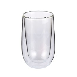 2 szklanki do latte macchiato, podwójne ścianki, 0,35 l, śred. 9 x 14 cm