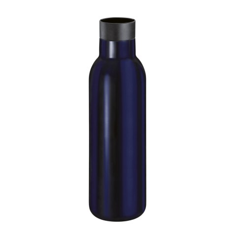 Butelka termiczna, stal nierdzewna, 0,45 l, śred. 7 x 23 cm, ciemnoniebieska