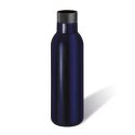 Butelka termiczna, stal nierdzewna, 0,45 l, śred. 7 x 23 cm, ciemnoniebieska