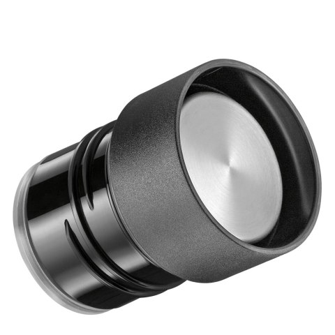 Butelka termiczna, stal nierdzewna, 0,45 l, śred. 7 x 23 cm, czarna