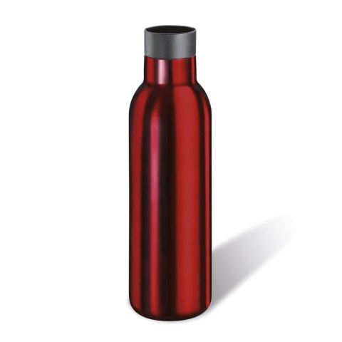 Butelka termiczna, stal nierdzewna, 0,45 l, śred. 7 x 23 cm, czerwona