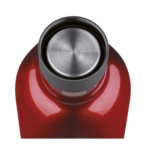 Butelka termiczna, stal nierdzewna, 0,45 l, śred. 7 x 23 cm, czerwona