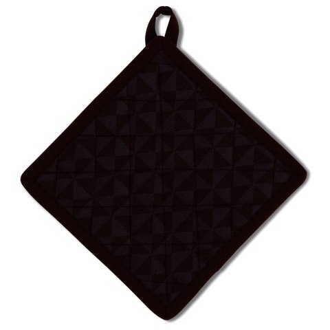 Bawełniany uchwyt do gorących naczyń z kieszonką, 20x20 cm, brązowy