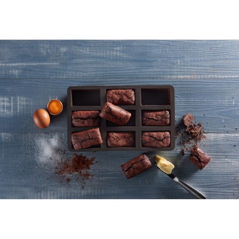Forma na 9 brownie, silikon, 29,5 x 18 x 3 cm