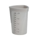 Miarka silikonowa, 1 l, szara