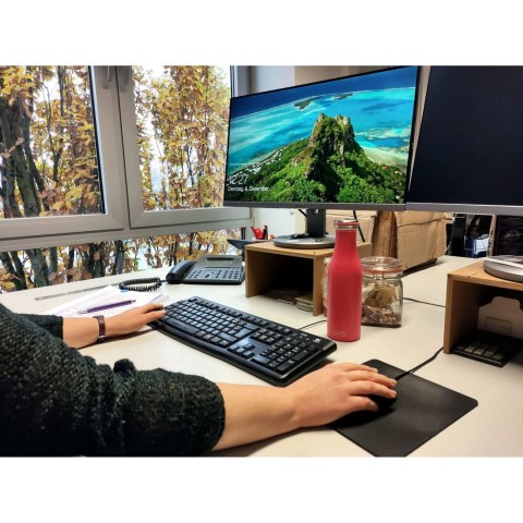 Butelka termiczna, stalowa, 0,5 l, różowa